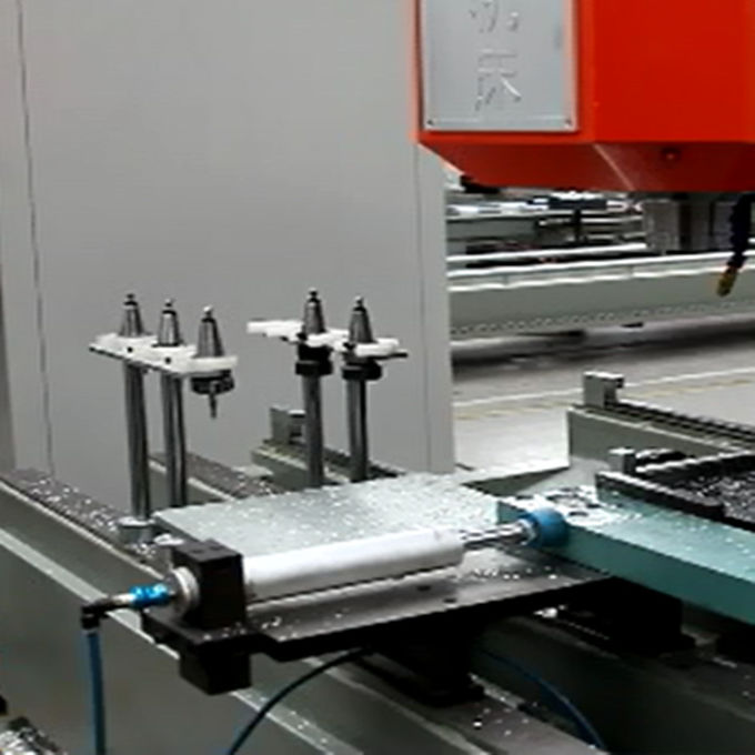 Plastic door frame make curtain wall automatic aluminium door making machines aluminum profile drilling milling machine 1