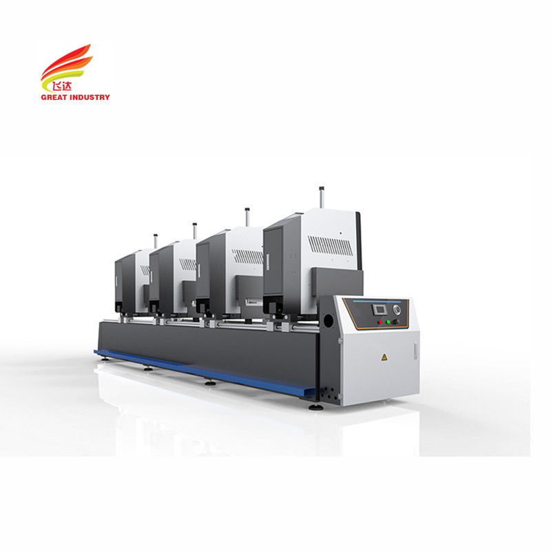Upvc window corner welding machines PLC four two head pvc windows machinery for welding window profile