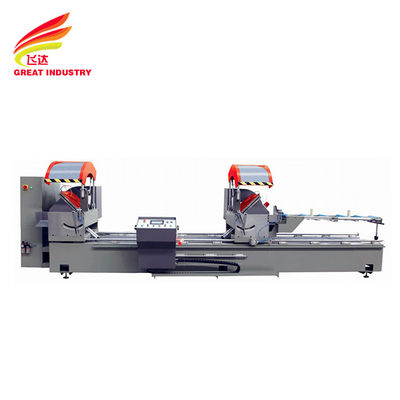 Buy CNC DOUBLE HEAD PRECISION PVC PROFILE CUTTER SAW WINDOWS DOORS PROCESSING MACHINERY 500*4200 MAKING EQUIPMENT ALUMINUM P online manufacture
