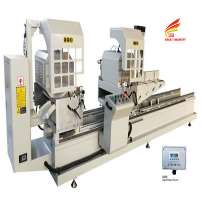 Buy Double bevel saw digital display pvc window door machine aluminum pvc profile double blade mitre saw online manufacture