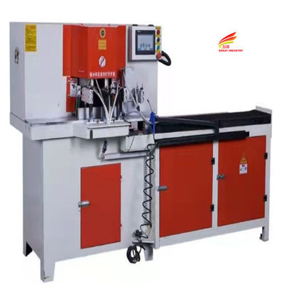 380V WARDROBE MAKING MACHINE UPVC TWIN HEAD CUTTING SAW MACHINE