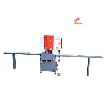 Double head 45 degree double saw aluminium profile cutting machine with digital positioning